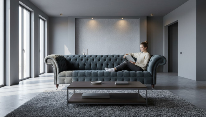 Chesterfield Leren Bekleding Luxe Bank Design Bank Klassiek Decor Bank