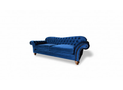 xxl Grote Bank Chesterfield 240cm Beklede Bank 4-Zits Leer
