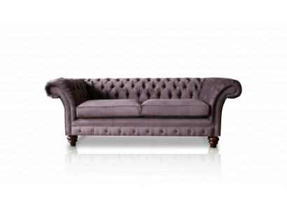 Chesterfield bank Bekleding Klassiek leer Stof 3-zits Bank Driepersoons