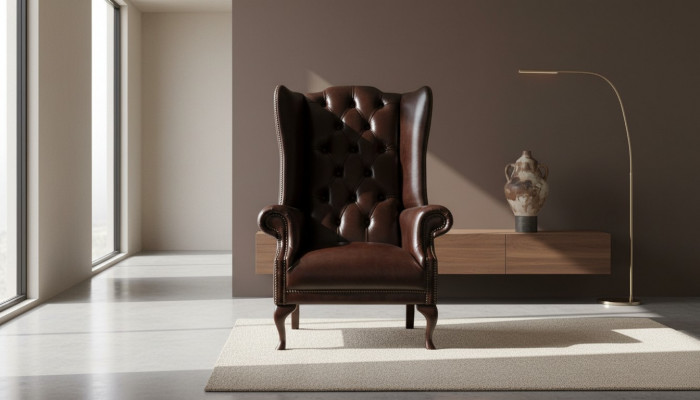 Chesterfield oorfauteuil gestoffeerde sofa's antieke stijl fauteuil stoel klassieke meubels