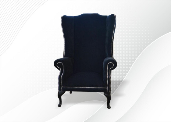 Sessel Design Bank Chesterfield Textiel Lounge Club Bekleding Zitplaats Luxe 1-zits