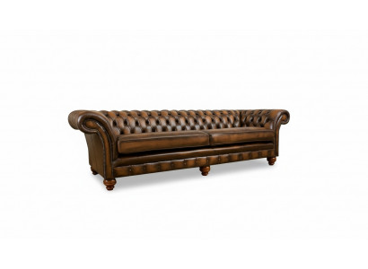 xxl Bank 4 zits Bank Chesterfield Bekleding Zitgroep Leer Textiel Bruin  xxl Bank 4-zitsbank Chesterfield Bekleding Zitgroep Leer Textiel Bruin