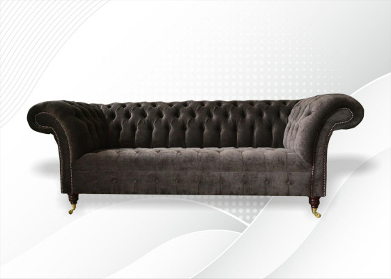 Chesterfield Original meubels 3-zitsbank gestoffeerde banken banken stoffen bank nieuw