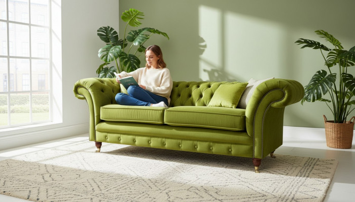 Bankstel 3-zits woonlandschap bankstellen stoffering set textiel stof driepersoons nieuw