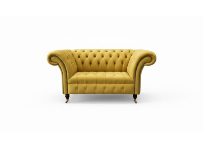 Klassieke Chesterfield Fauteuil Bank Sofa Bekleding Zit Lounge Relax Club Stof