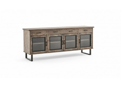 Vitrine dressoir glazen kast commode hoge kasten echte houten meubels dressoirs