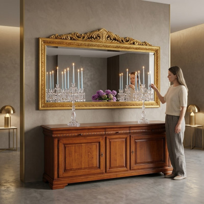 Ontwerp wandspiegel Spiegelhuis Medusa spiegel decoratie antiek wandspiegel nieuw