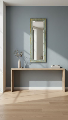 Klassieke wandspiegel met houten lijst spiegel meubels 180x90 hangspiegel woonkamer