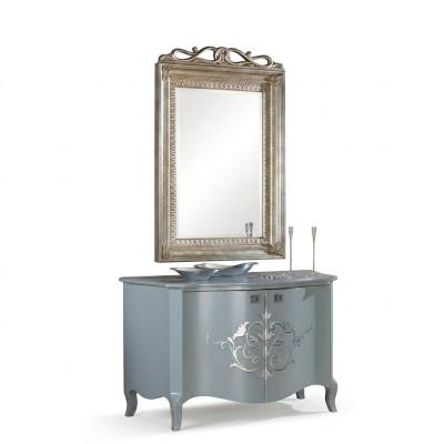 Klassieke wandspiegel houten frame spiegel meubels Nieuw 90x135 glazen frame wand.