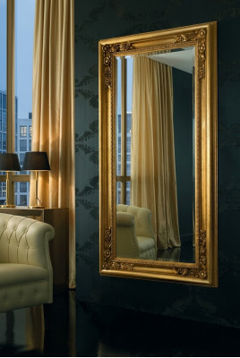 Moderne Grote Spiegel Wandspiegel Echte Houten Frame Hangspiegel Luxe Meubels Nieuw