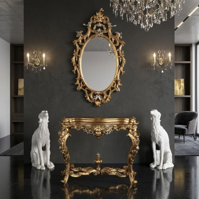 Console tafel ladekast lades designer kast secretaire tafel decor hout