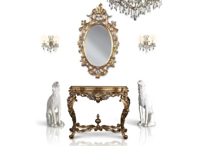 Moderne Grote Luxe Spiegel Wandspiegel Echt Houten Frame Hangspiegel Luxe Meubels