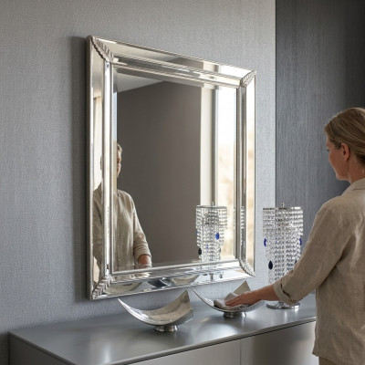 Klassieke wandspiegel met houten frame in antieke stijl barok Italiaanse meubels nieuw