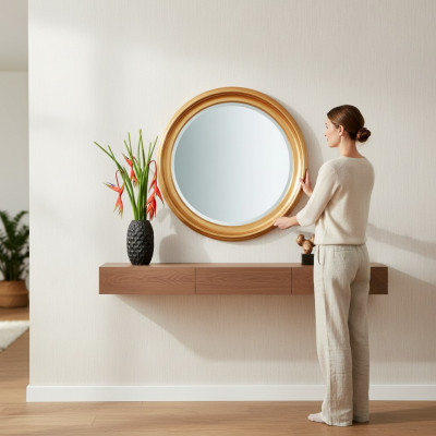 Spiegel Wandspiegel Flurspiegel Bad Weiss Modern Holz Wand Dekoration Spieglein = Spiegel Muur Spiegel Hal Spiegel Bad Wit Modern Hout Muurdecoratie Spiegelei