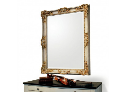 Spiegel Wandspiegel Designer Hal Dielen Woonkamer Bad Hout Design 88x118 Barok