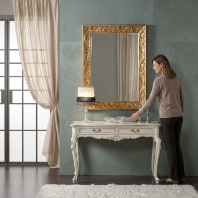 Spiegel Italiaans designmeubilair staande spiegel dressoir 93x183cm Barok Rococo