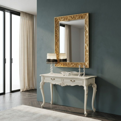 Spiegel Italiaans designmeubilair staande spiegel dressoir 93x183cm Barok Rococo