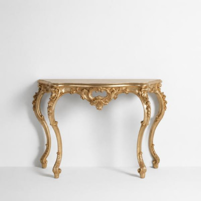 Barokke console tafel dressoir wandtafel gang tafel klassiek hout zilver nieuw