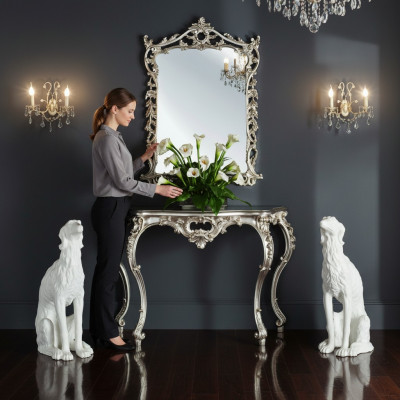 Muur decoratie meubels wonen luxe interieur muur spiegel garderobe nieuw