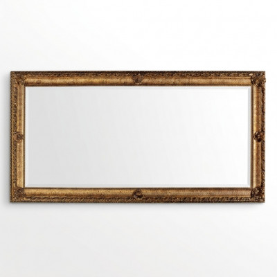 Grote wandspiegel xxl koninklijke barokstijl design meubelen rococo houten frame 181x91.