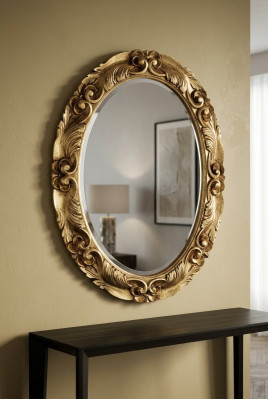 Moderne Grote Echte Houten Spiegellijst Wandspiegel Hangspiegel Luxe Meubels