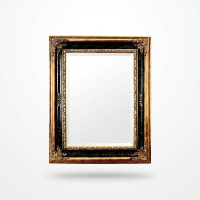 Klassieke designer spiegel wandspiegel barok rococo 96x133cm houten frame nieuw