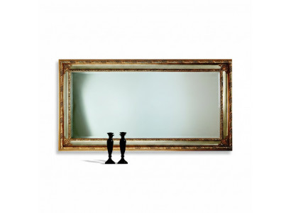 Klassieke wandspiegel houten frame spiegel meubilair 94x184 glazen frame wandmeubel