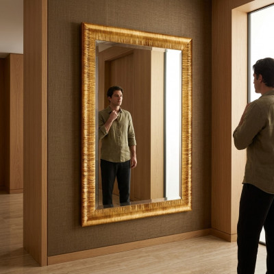 Spiegel Wandspiegel Flurspiegel Bad Flur Dekoration Holz Wand Spieglein Möbel  Spiegel, wandspiegel, gangspiegel, badkamer, gang, decoratie, hout, wandspiegel, meubels