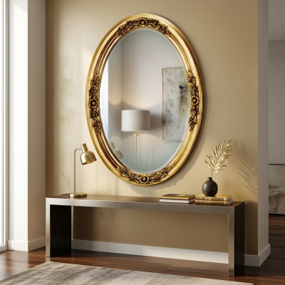 Ontwerper commode dressoir lage kast kast woonkamer plank luxe spiegel nieuw.