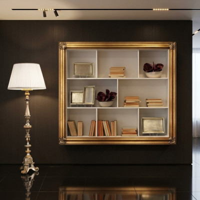 Wandplank Boekenkast Boekenkast Woonkamer Muur Luxe