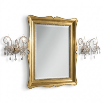 Spiegel Meubels Barok Klassieke Wandspiegel Hout 85x105 Glas Frame Muur Goud