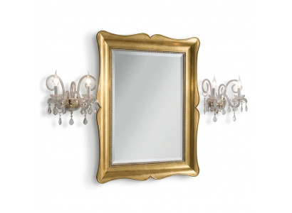 Spiegel Meubels Barok Klassieke Wandspiegel Hout 85x105 Glas Frame Muur Goud