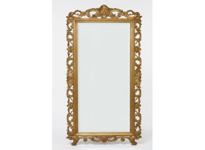 Klassieke grote spiegel wandspiegel luxe hangspiegel hout goud garderobe SP6480