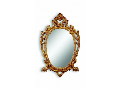 Klassieke Grote Spiegel Wandspiegel Hangspiegel Hout Goud Kapstok 64x104cm