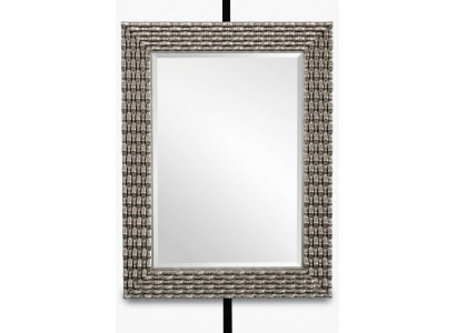 Klassieke wandspiegel houten spiegel meubels barok glazen frame wand zilver 82x108