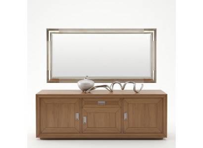 Ontwerperspiegel Dressoir Barokspiegel Woonkamerrek Luxe spiegel Zilver