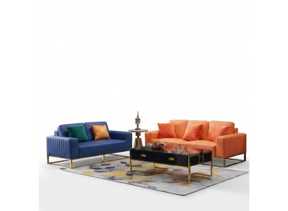 Sofaset van 3+2-zits Designer Gestoffeerde Bankstel Moderne banken