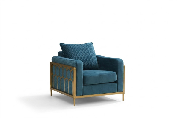 Fauteuil Club Lounge Ontwerper Stoel Rugleuning Sofa 1-Zits TV Nieuw