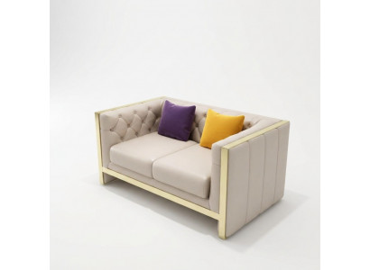 Bankstel 2-zits leren bank bankstel woonlandschap stel modern design