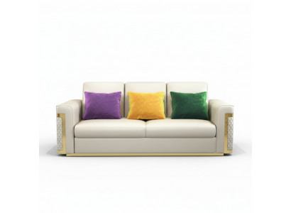 Compleet set bankstel 3 2 1 zits designer 3-delige leren bank