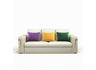 Ontwerp bekleding luxe zitbank bank textielbank 3-zits kunstleer driezitsbank!