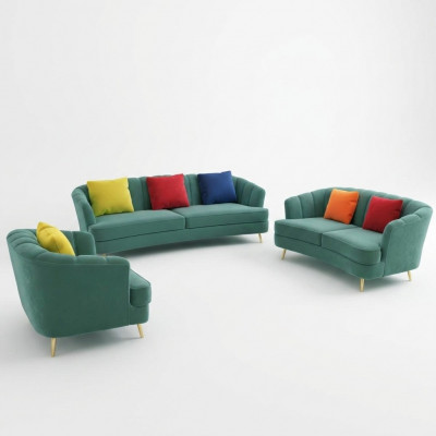 Compleet set bankstel 3+2+1 zits ontwerp bank bankstel_woonlandschap