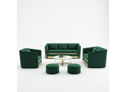 Sofaset 3+2+1 zitsbank Leren bankstel Woonlandschap Set Ontwerp