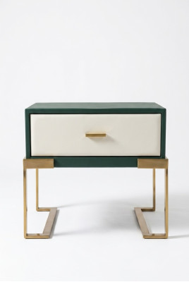 Ontwerp nachttafel console decoratie metaal glanzend tafels consoles slaapkamer.