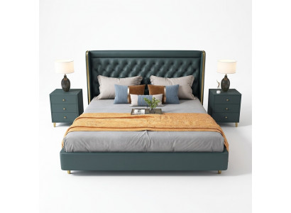Klassiek bed tweepersoonsbed bedden hout decoratie landelijke stijl echt hout