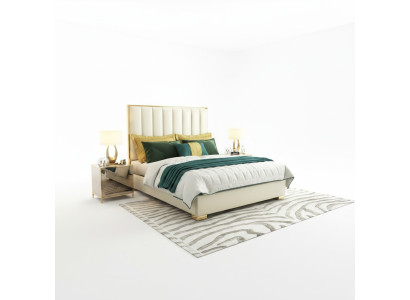 Luxe slaapkamer meubel bed 2x nachtkast set bedden hotel meubel 3-delig.