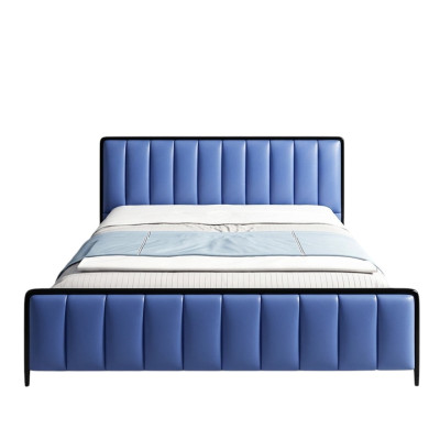 Ontwerp tweepersoons leren bed bedden bed leren slaapkamer meubels huwelijk 180x200