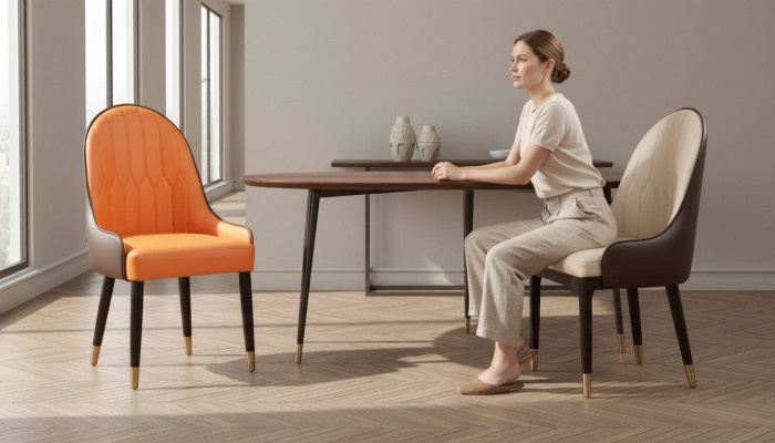Ontwerper luxe stoel gestoffeerde fauteuil stoelen 1x fauteuil woonkamer eetkamer