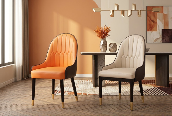 Ontwerper luxe stoel gestoffeerde fauteuil stoelen 1x fauteuil woonkamer eetkamer
