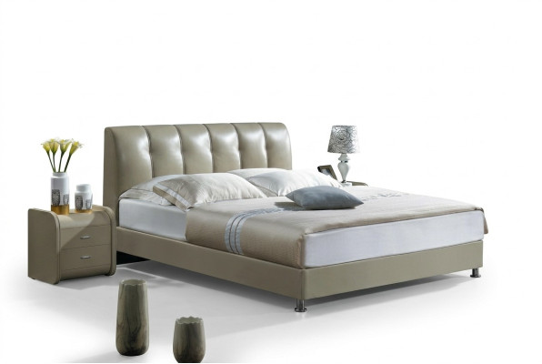 Luxe slaapkamerbed met gestoffeerd design Luxe tweepersoons hotelbedden leren bedden Nieuw.